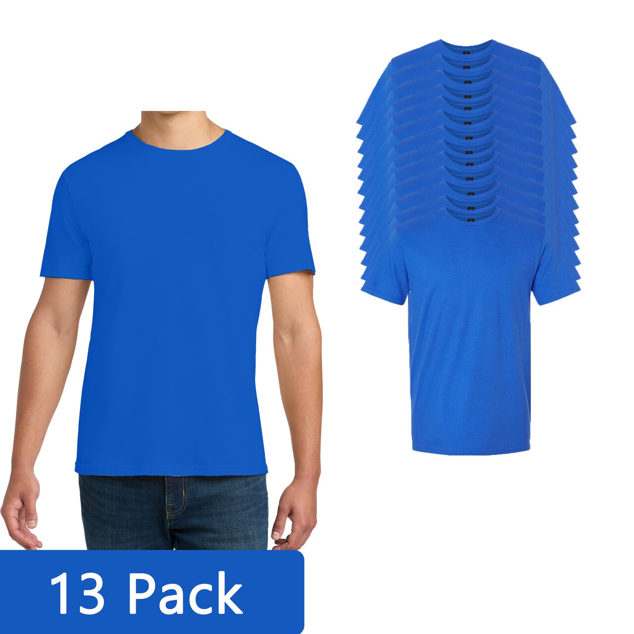 Gildan Men’s Softstyle Cotton T-Shirt, Lightweight Blank Tee for DIY Crafts & Custom Printing, Royal